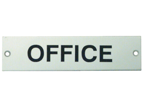 Sign, 140 x 35 mm, Stainless Steel