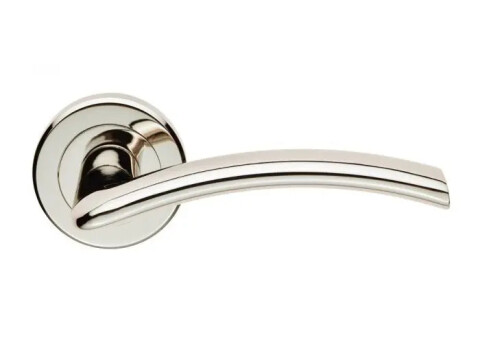 Serozzetta Trenta Door Handle On Rose - Pair
