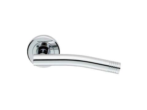 Serozzetta Carolina Door Handle On Rose - Pair
