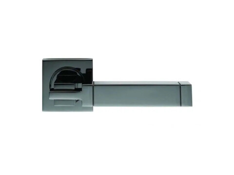 Serozzetta Cube Door Handle on Square Rose - Pair