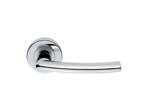 Serozzetta Dos Door Handle On Rose - Pair