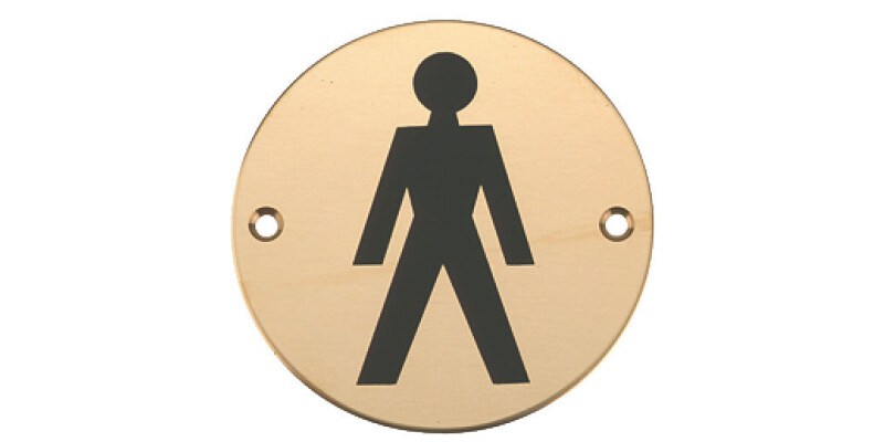 Graphic Sign, &Oslash; 76 mm, 1.5 mm Thick, Stainless Steel or Aluminium
