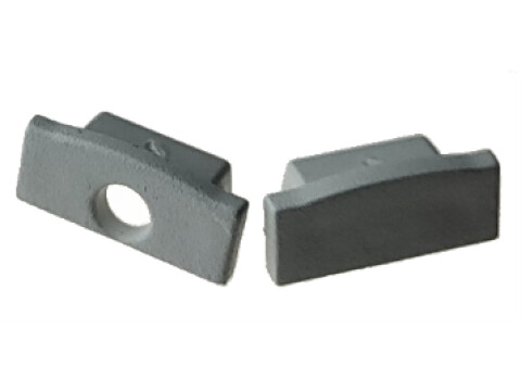 Twilight Aluminium Channel End Cap Set