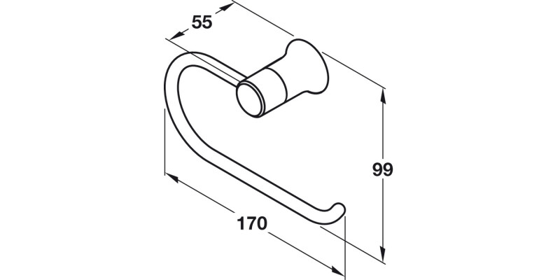 Provence Toilet Roll Hold 99x170x55mm PC