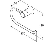 Provence Toilet Roll Hold 99x170x55mm PC