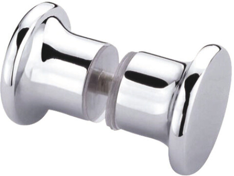 Shower Door Knob, Back to Back Knob Set, &Oslash; 40 mm, for 8 or 10 mm Toughened Glass