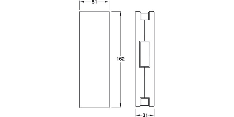 Startec PatchFit Centre Strike for Lock