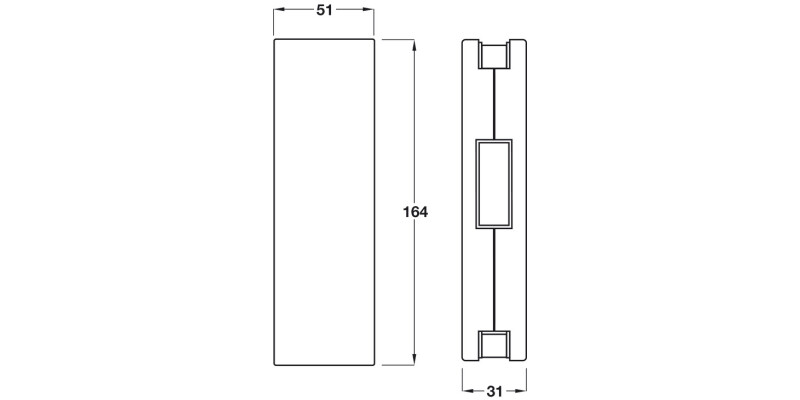 Startec PatchFit Centre Strike for Lock