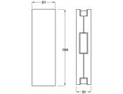 Startec PatchFit Centre Strike for Lock