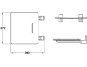 Nyma Style S/L Shower Seat 100kg Alu Wht