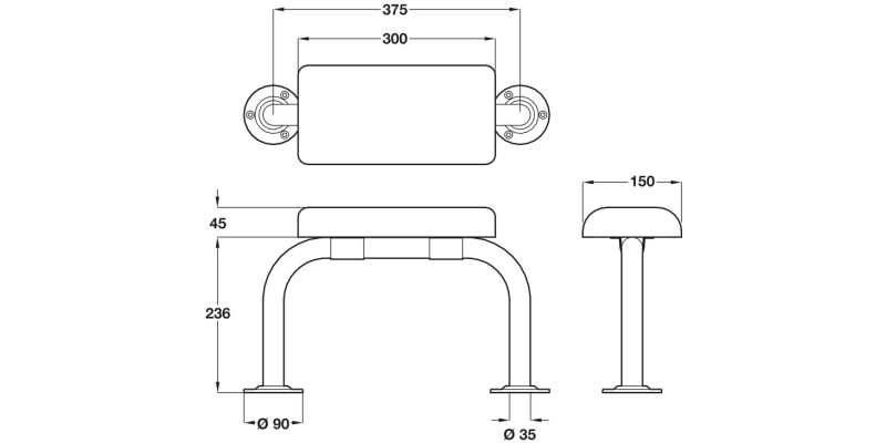 Nyma Pro Doc M Pack Toilet FitSet 600mm