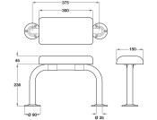 Nyma Pro Doc M Pack Toilet FitSet 600mm