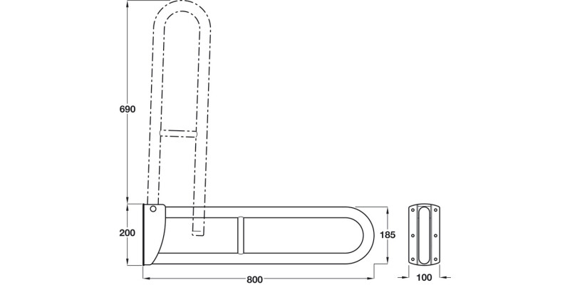Nyma Pro Doc M Pack Toilet FitSet 600mm