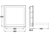 PBA ProCAP Drop Down Shower Seat Grey