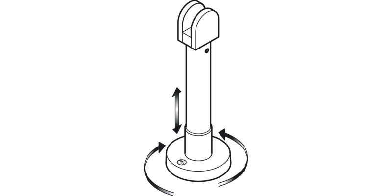 PBA Cub/Gls 316L Adj Foot Support SSS