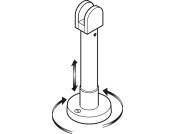 PBA Cub/Gls 316L Adj Foot Support SSS