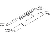 Tvent Select XS13 Vent+Canopy 497mm Wht