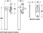 Casement Fastener Lockable LH SSS