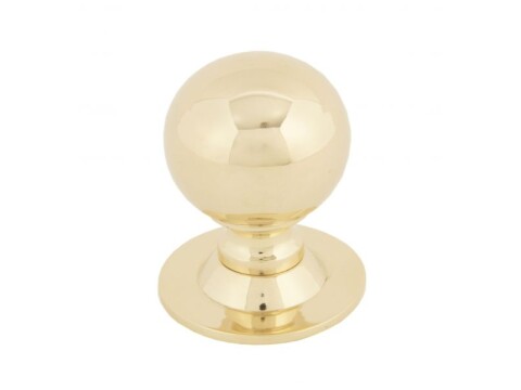 Polished Brass Ball Cabinet Knob 31mm