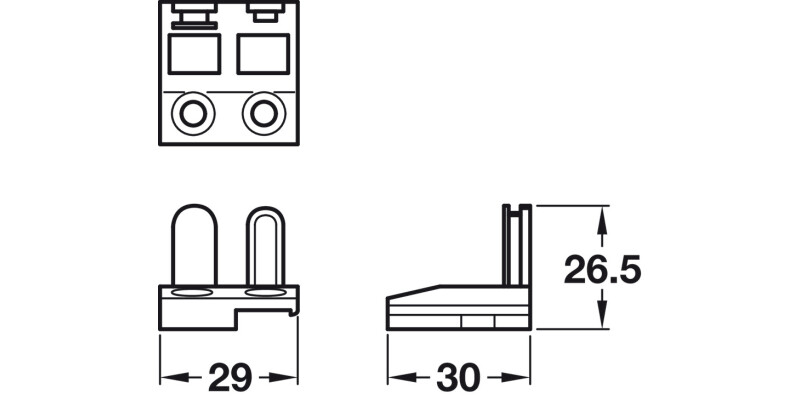 Stud Plate Kit Diecast Zinc