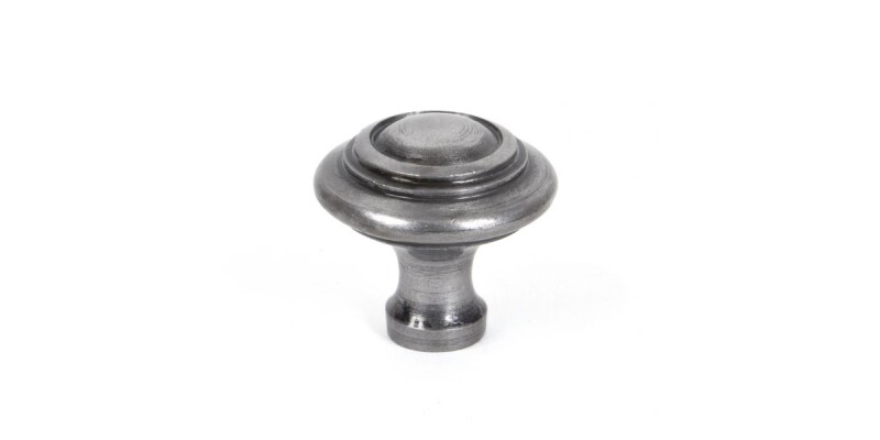 Natural Smooth Ringed Cabinet Knob - Large