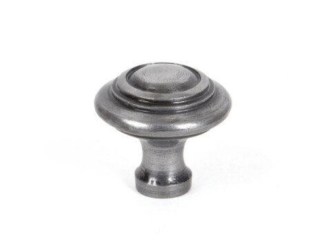 Natural Smooth Ringed Cabinet Knob - Large