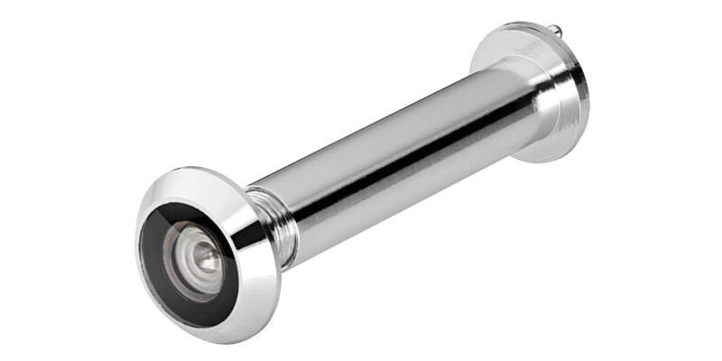 Door Viewer, 200�, for Door Thickness 50-70 mm, Brass