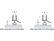 Shower Seal H-Pro Btm w Bulb Trans PVC