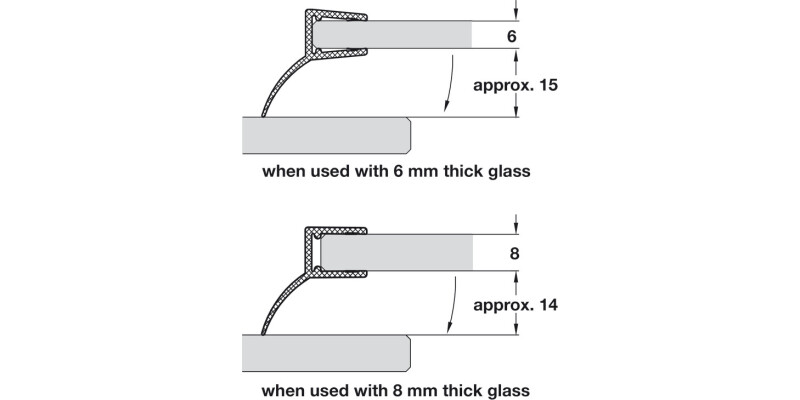 Shower Seal H-Pro Overlap Shwr Dr PVC