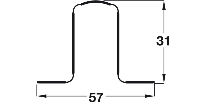 Rearguard Finger Guard 1960mm Pl White