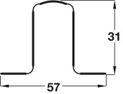 Rearguard Finger Guard 1960mm Pl White
