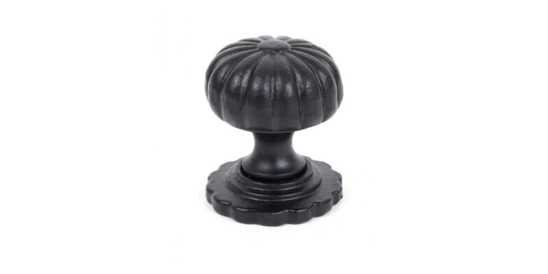 Black Flower Cabinet Knob - Small