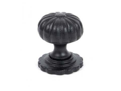 Black Flower Cabinet Knob - Small