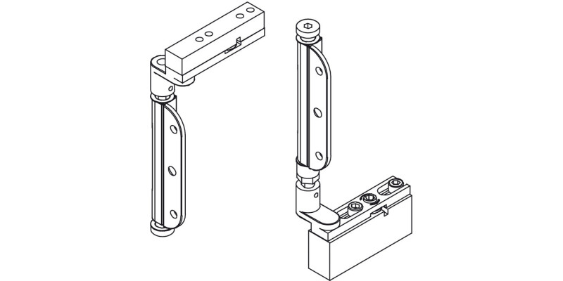 Pivot Assembly Set, Mortice, for Folding Patio Doors, Slido Fold