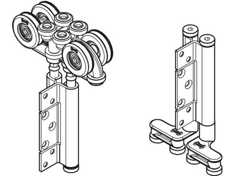 SlidoFold 100 End Hanger Meet Set GSS