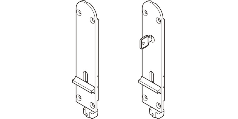 SlidoFold 100U DBolt 190 Btm wo Lock SSS