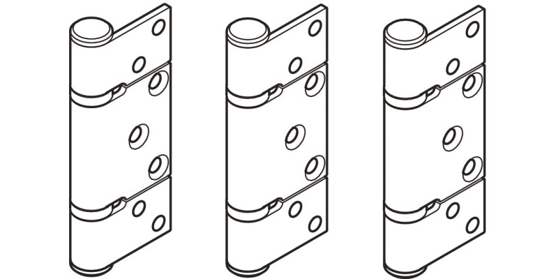 SlidoFold 100U Hinge Set In/Off 316 SSS