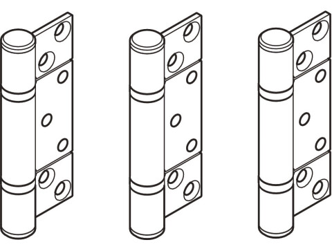 Hinge Set, Inward Opening, for Folding Patio Doors, H&auml;fele Fold 100-U
