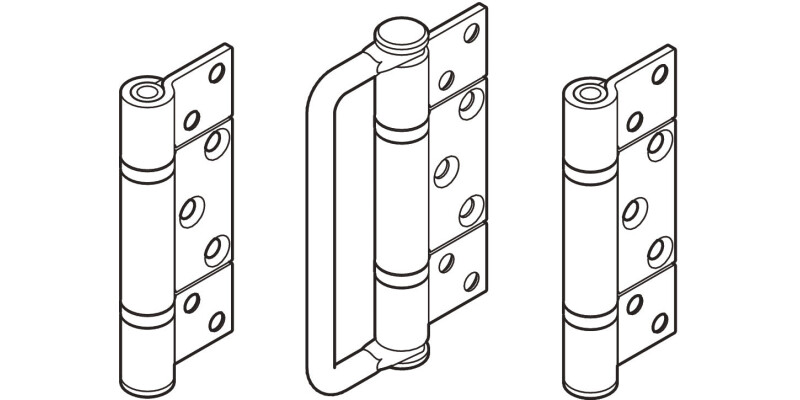SlidoFold 100U Hinge Hdl Set 316 GSS