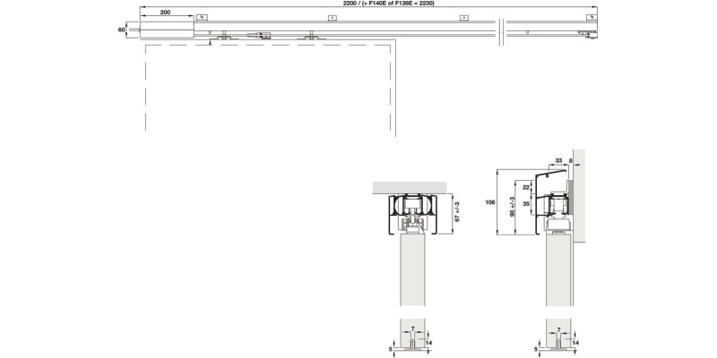 Evolve 80 Complete Fitting Set 2Door