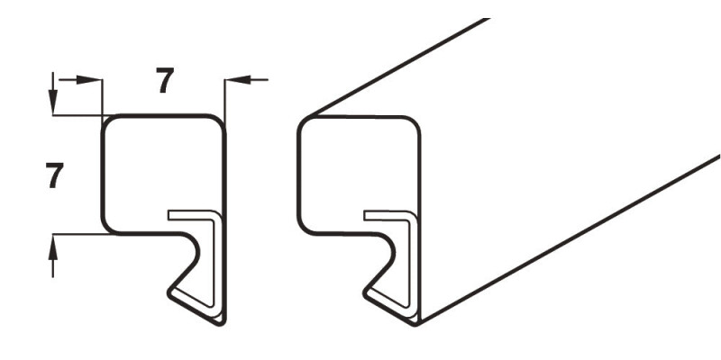 SlidoFold 100U Dr PerimeterSeal 6.0m Brw