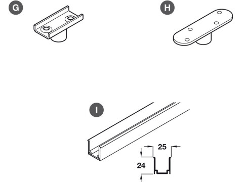 SF-A300 Bottom Guide Channel 3.0m SAA