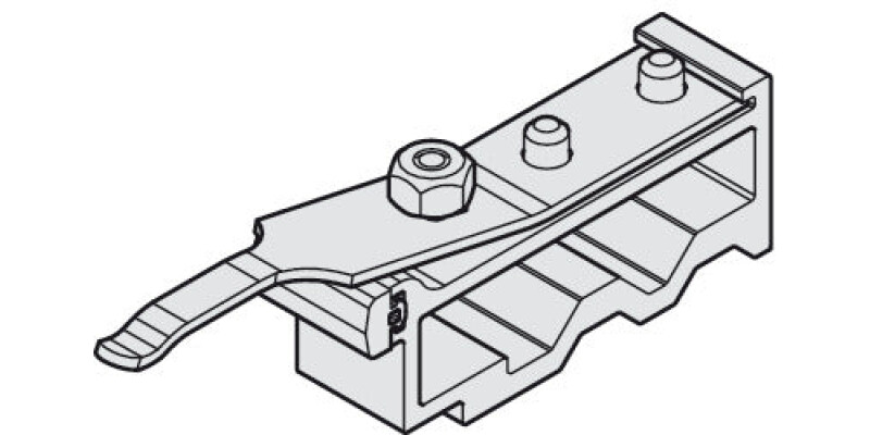 Track Stopper, for Sliding Interior Doors, Hawa-Junior 250