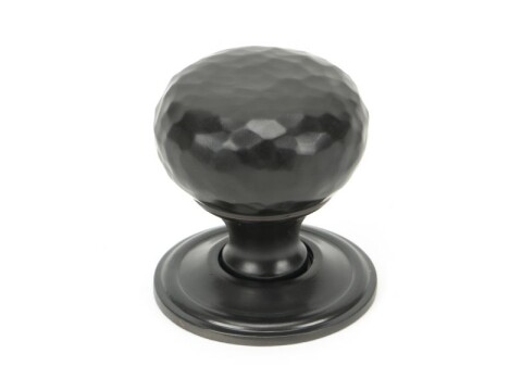 Aged Bronze Hammered Mushroom Cabinet Knob 32mm
