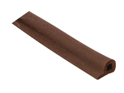 Door Seal, Self Adhesive, Length 5 m, Rubber, P Strip