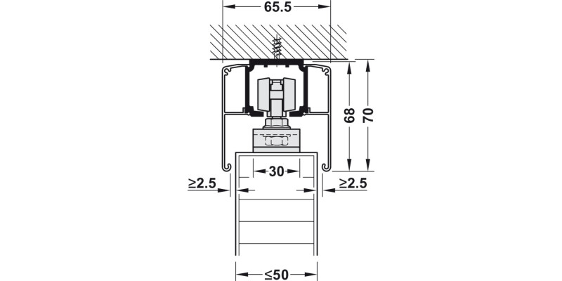 Slido Classic 160-P Fitting Set 1Dr