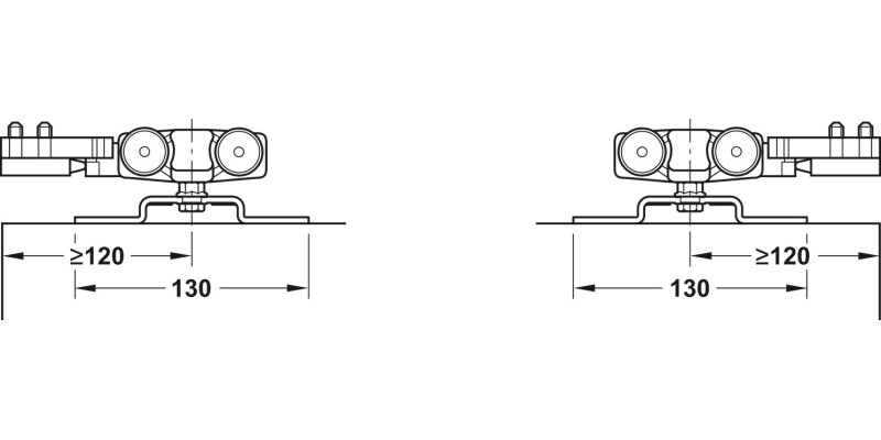 Slido Classic 160-P Fitting Set 1Dr