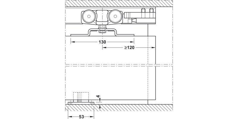 Slido Classic 160-P Fitting Set 1Dr