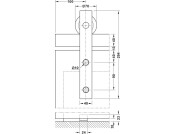 Slido Design 100-S FitSet 1Door 2500mm