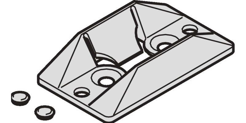 Hawa Junior 40GL+GP Alt Cent Door Stop